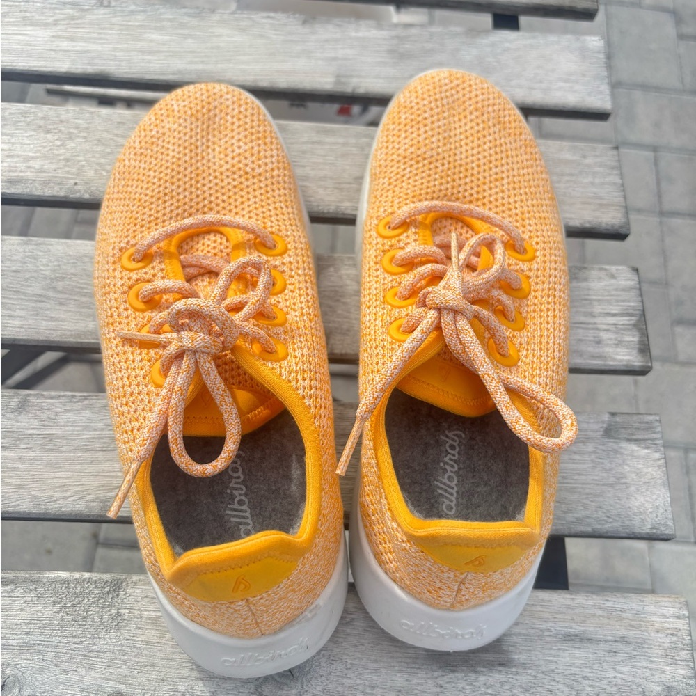 Allbirds Tree Runners Yellow Sneakers Womens 8 - Picture 4 of 9